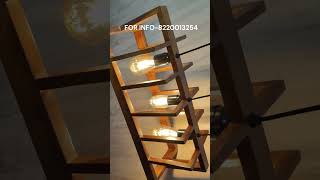 Dining Teak Wood Ceiling Hanging Light