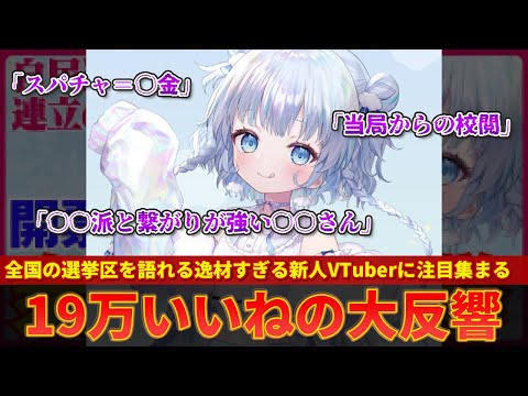 【旅野そら】秀逸すぎる選挙の開票配信が19万いいねを集め逸材の新人VTuberが見つかるｗｗ【ずんだもん解説】