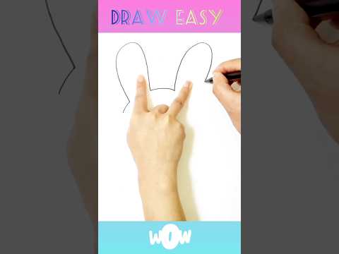 Very Easy Cute Rabbit ( Bunny) with carrot Drawing #shorts #drawingvideos #rabbitdrawing #bunny