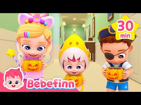 Happy Halloween Party with Bebefinn Family 🎃 Chumbala Cachumbala +More Songs for Kids