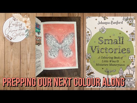 Johanna Basford Small Victories ~ Distress ink background