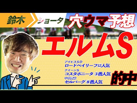 【２週３重賞的中】エルムSアナ馬予想【元TMのアナ馬厳選予想】