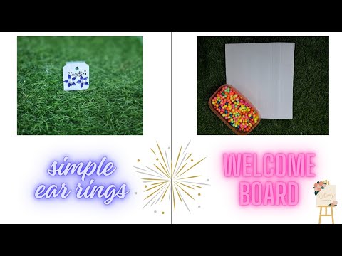 EASY DIY EARRINGS + WELCOME BOARD CRAFTS