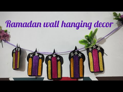 lovely  Ramadan wall decor||DIY Ramadan decor ideas|| Ramadan  ideas||wall hanging decor