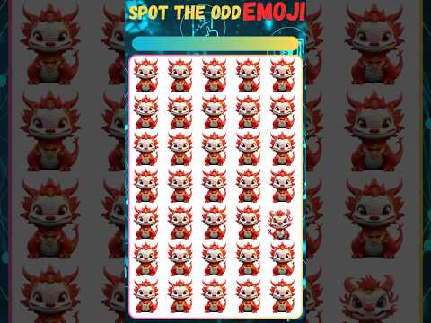 Find Odd One Out | DRAGON 🐉 Edition | #oddoneout #trending #emojichallenge #viral