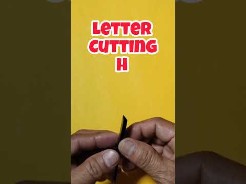 letter cutting H #lettercutting