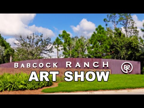 Babcock Ranch Art Show in America's first solar powered city!