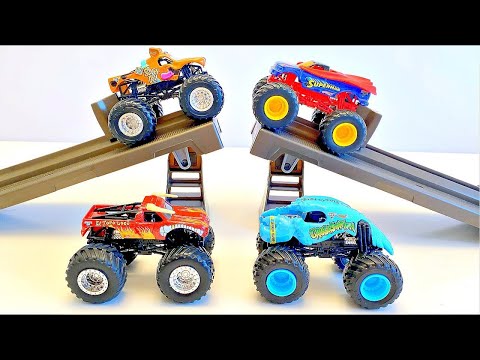 MONSTER JAM | BACKFLIP BATTLE | SUPERMAN | SCOOBY DOO | HOT WHEELS MONSTER TRUCKS | EL TORO LOCO