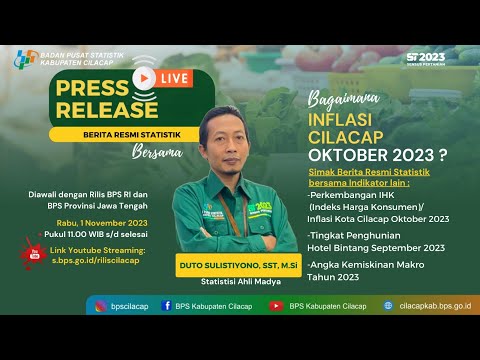 [RILIS CILACAP] BERITA RESMI STATISTIK 1 NOVEMBER 2023