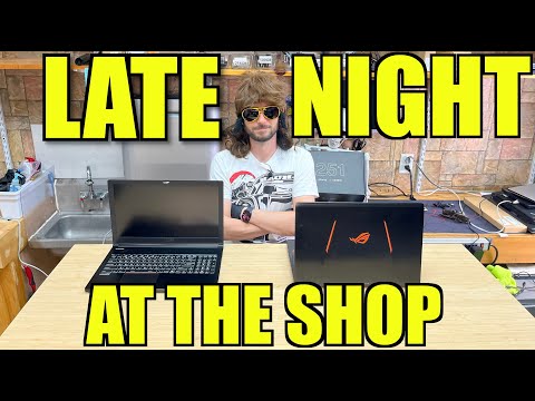 Late Night Tech Rescue: Fixing 2 Gaming Laptops at my Computer Repair Shop!