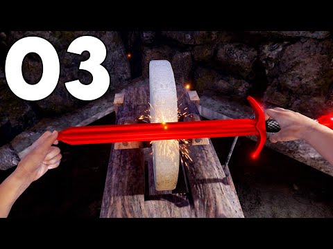 Mixing Metal Alloys to Sculpt Super Rare Weapons - Medieval Blacksmith - Part 3