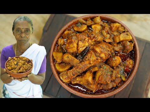 Chinese Potato-Chicken Curry Recipe | Koorka Chicken Curry