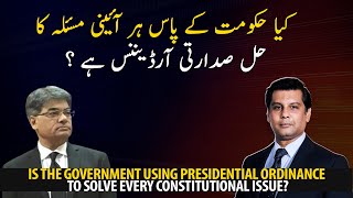 Is the government using presidential ordinance to solve every constitutional issue?