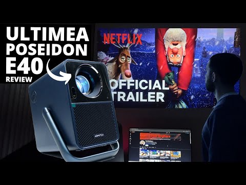 ULTIMEA Poseidon E40 REVIEW: The BEST Projector for a 2024 Christmas Gift!