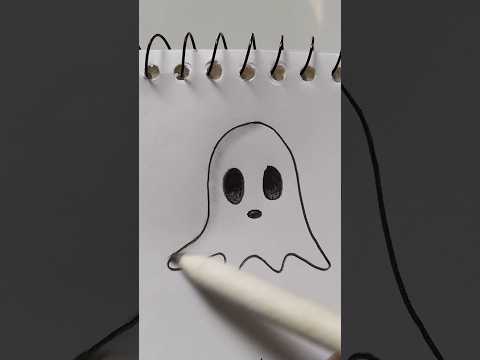 👻simple things to draw when you are bored👻ghostt # satisfying #drawpretty #art #shortsvideo #drawing