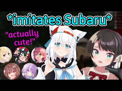 When Everyone Thinks Fubuki's Imitation of Subaru Sounds Way Cuter Than Actual Subaru [Hololive]