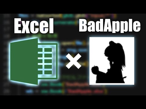 【ゆっくり解説】ExcelでBadAppleを作る方法【プログラミング】#shorts