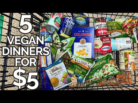 $5 DINNERS: Cheap VEGAN Meals In Under 15 Minutes!