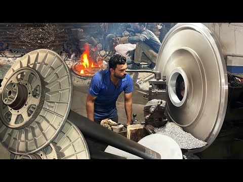 Amazing Production of Industrial Tool-The Largest Aluminum Warp Beam Manufacturing Factory