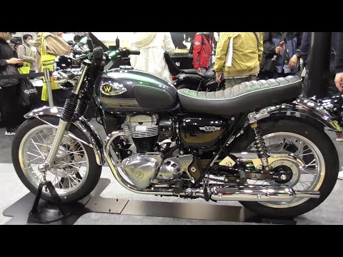 Kawasaki W800 2023 Metallic Slate Blue x Metallic Diablo Black