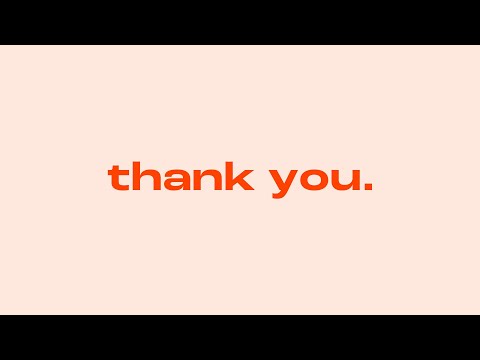 a quick thank you