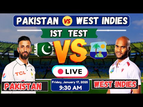 Pakistan vs West Indies 1st Test Match  live stream - Pak vs WI 2025 live-Pak vs WI 2025 series live