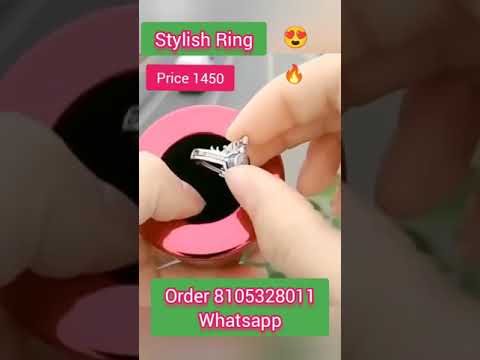 Simple and Stylish Silver Ring 💍 For Girls | Beautiful Design Silver Ring For Girls | Chandi Ki Ring