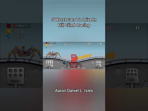 Top 5 WORST Vehicles To Drive In HILL CLIMB RACING!!!!! | Aaron Daniel L. Isles