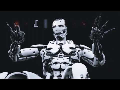 30 mins 1080p Cyberpunk Futuristic Techno Music Energizing Robotic Disco Rythms