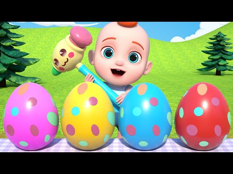 Leo explores colorful surprise eggs at the farm | Leo Kids Songs & Nursery Rhymes