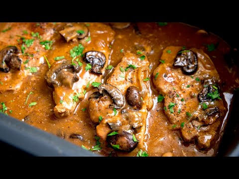 Slow Cooker Smothered Pork Chops