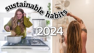 sustainable habits I'm doing in 2024 ♻️🌎🌱