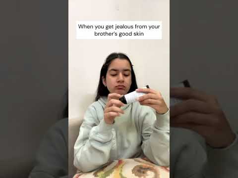 Are you also jealous of your brother's good skin? #sibling #skincare #short