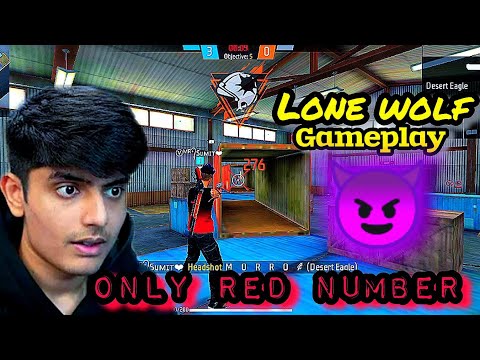 LONE WOLF ONLY RED NUMBER GAMEPLAY 😈☠️ #4