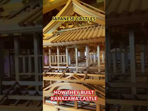 How they built Kanazawa Castle #japaneseculture #japancastle #shorts