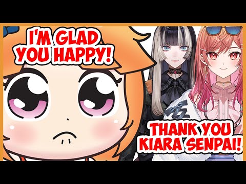 Kiara was so Happy when Ririka and Raden enjoy their vacation 【Kiara/HololiveEN】