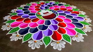 New Pongal pot rangoli 🌹/Pongal 2025 special kolam🌹/sankranti big muggulu 🌹/bhogi Amazingrangoli