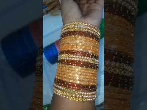 New pearl bangles designs #glassbangles #glass #bangles #banglesdesigne #ytshort