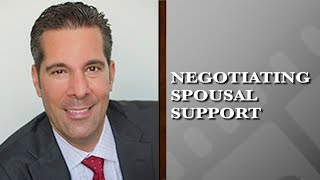 Is there room for negotiation on the issue of spousal support?