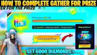 How To Complete Gather For Prize Event In Free Fire In Tamil | Free Fire New Event | VOK Gaming