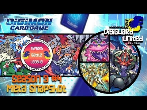 Tamers Battle League Season 3 #4 Meta Snapshot (Top 4 Deck Lists)