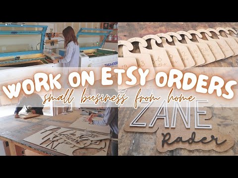 Work On Etsy Orders With Me | Behind The Scenes Of An Etsy Shop!