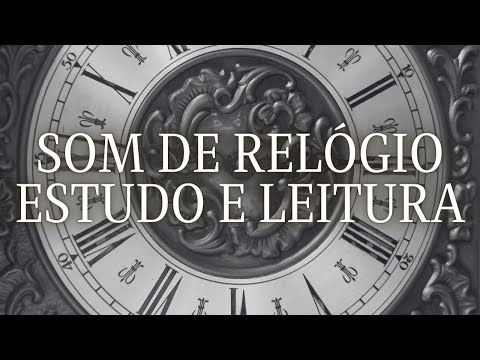 Som de Relógio para ajudar no Estudo e Leitura | Tick-Tock | Tela Escura | 1 hora