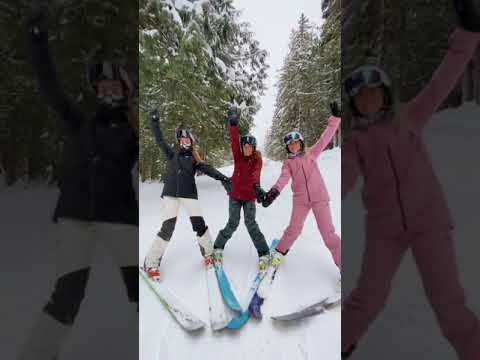 All the old tiktok trends but on skis lol #skiing