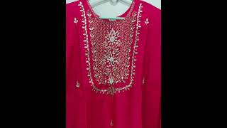 Branded kurti (Sejal)..Colour Rani..Size 44..WhatsApp 9433542411