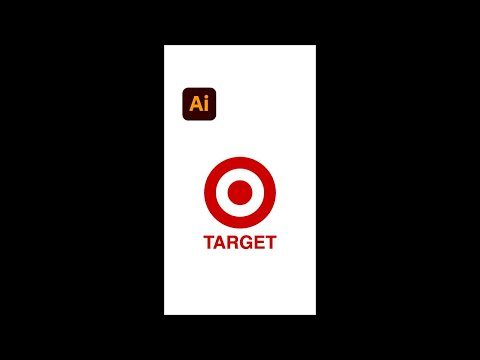 Target Logo with Golden Ratio Design - Adobe Illustrator #shorts - Design.lk