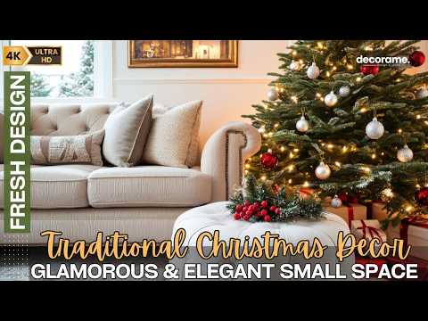 Timeless Traditional Christmas Decor: Glamorous & Elegant Small Space Design Tips for the Holidays