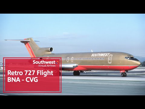 SVA FSS 727-200 Full Flight BNA-CVG