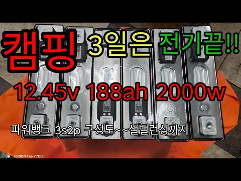 리튬이온각셀94ah 12.5v188ah 2000w 파워뱅크