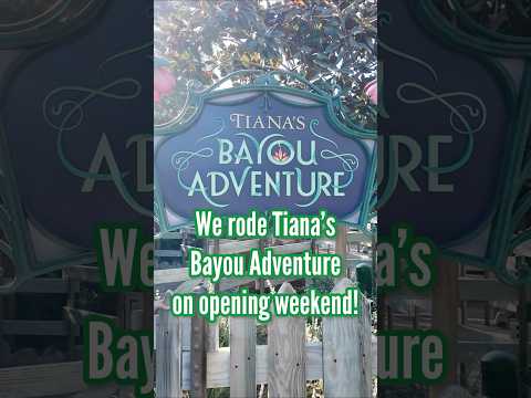 We rode Tiana’s Bayou Adventure on opening weekend! Full video on our channel #disneyride #ridepov